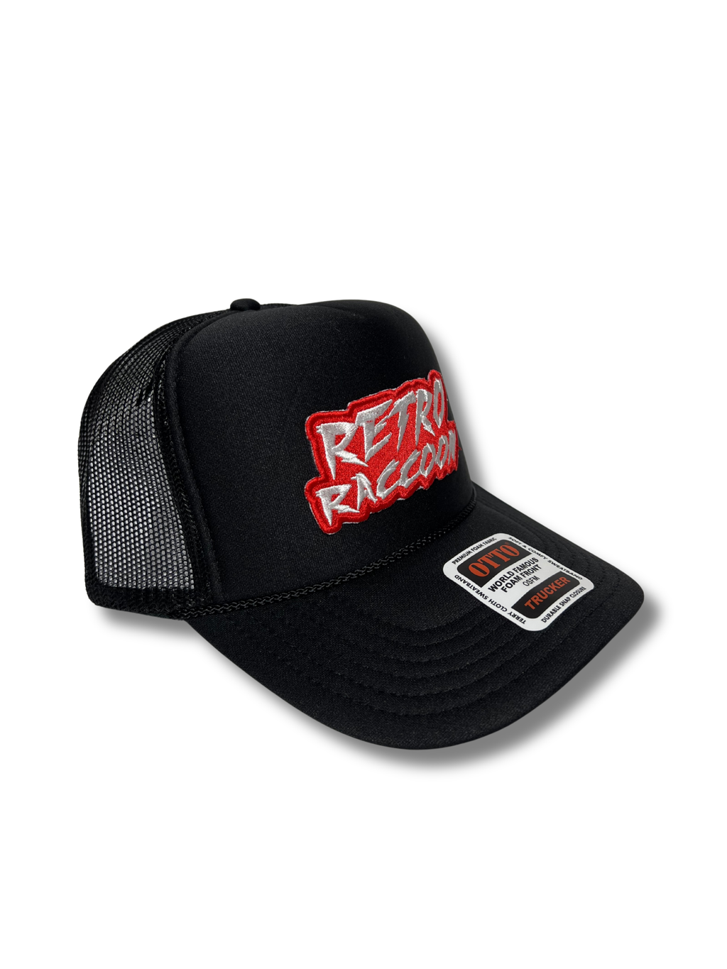 Retro Raccoon Trucker Hat